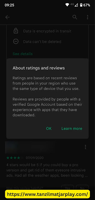 ‪التقييمات و االمراجعات أكثر أهمية في متجر قوقل بلاي
